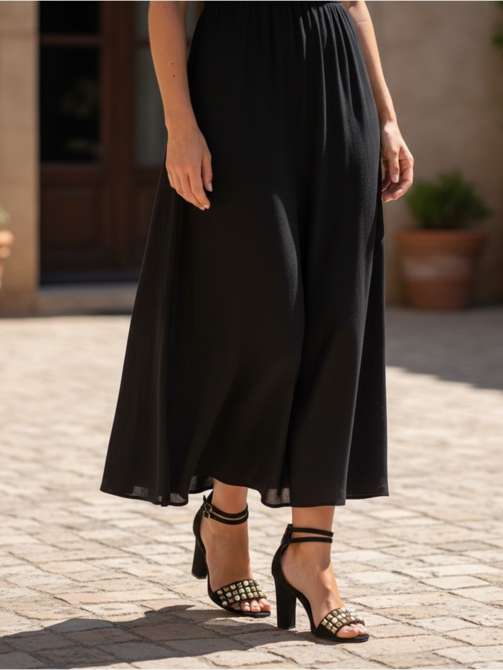 GUESS Petunia 2 Black Ankle Strap Sandals!